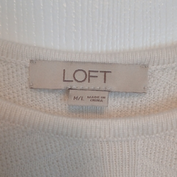 LOFT Cream Women's Tunic Top - Picture 2 of 5